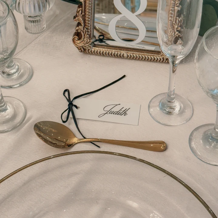 Paper Place Cards — Miami rental in the Table Numbers And Place Cards collection by Be Extra Miami. — Miami wedding event rental.